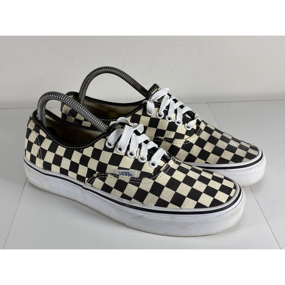 Vans Checkerboard Black White Skater Shoes Off The Wall Size 9 Womens